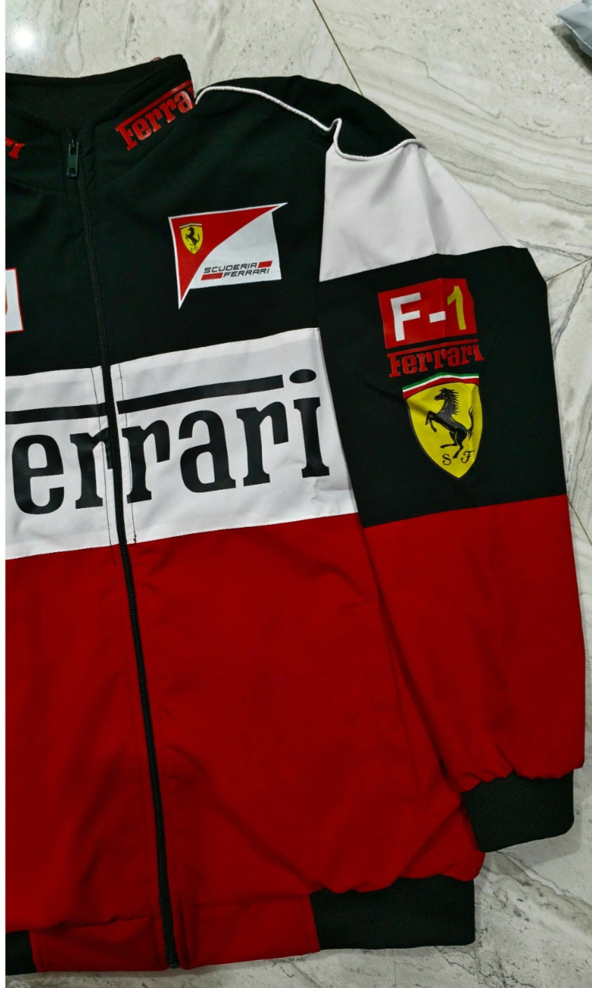 Ferrari racing jacket in Tri-colour.