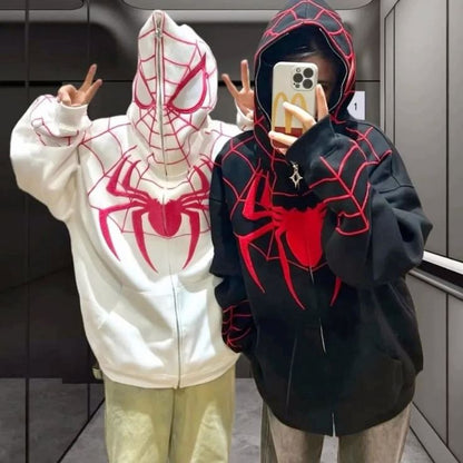 Spider-Man Couple- Zip Hooded Sweatshirt for girls- by now Exowear (PACK 2)