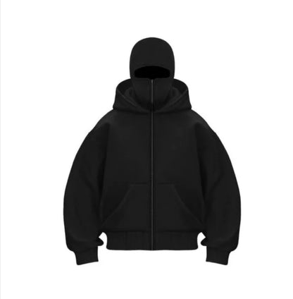 Solo Blacklava Zip-Up Hoodie by Exowear