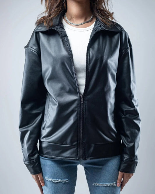 Exowear-Leather jacket premium classics for Unisex