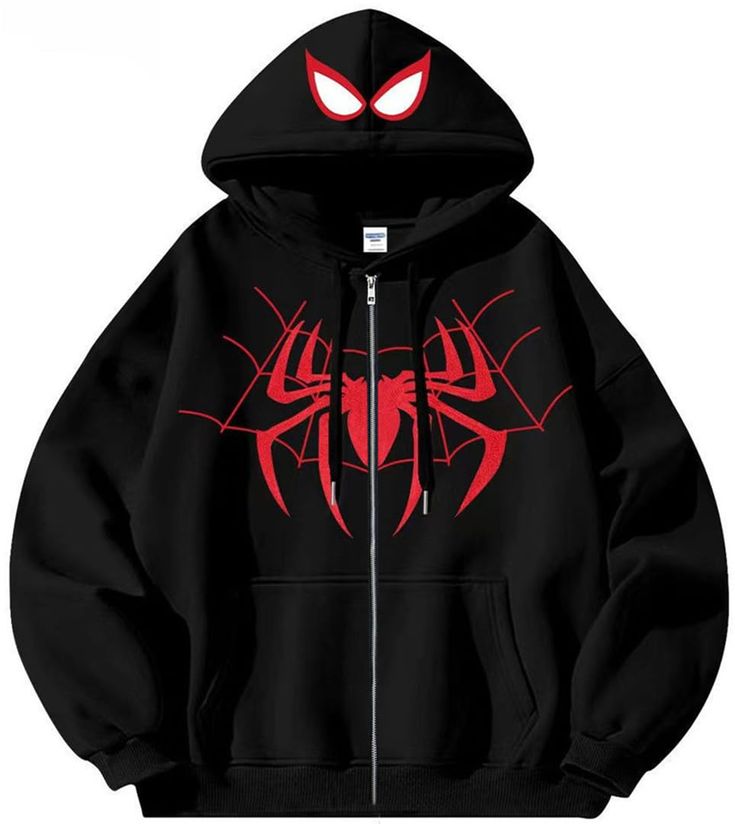 Spider-Man  Hoodies | Oversized Fit | Matching Zip-Up Design