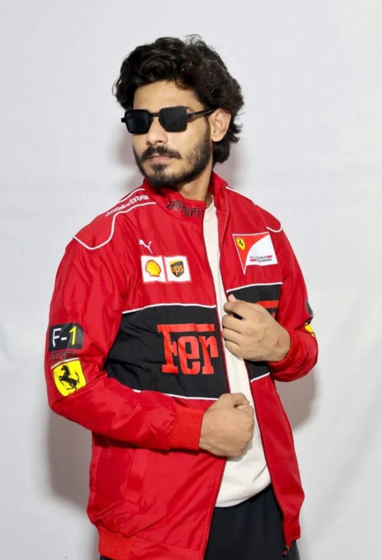 Ferrari racing jacket in red