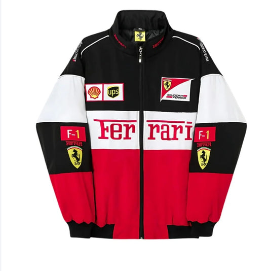 Ferrari racing jacket in Tri-colour.