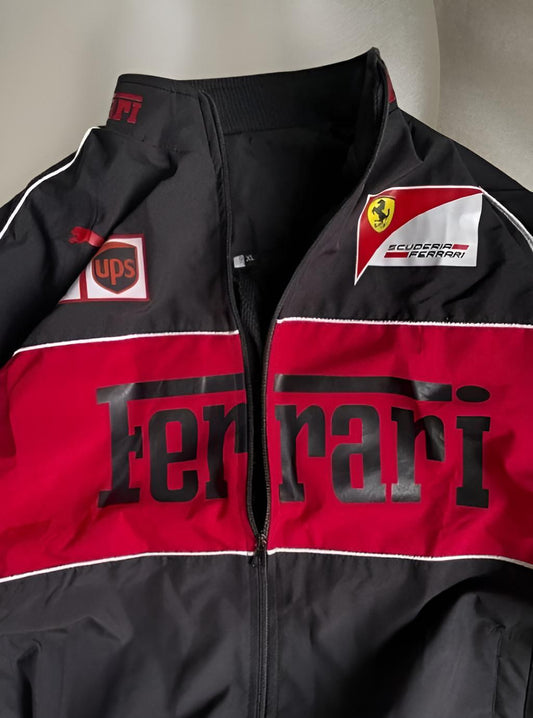 Black Farrari F1 Unisex Racing Jacket by Exowear