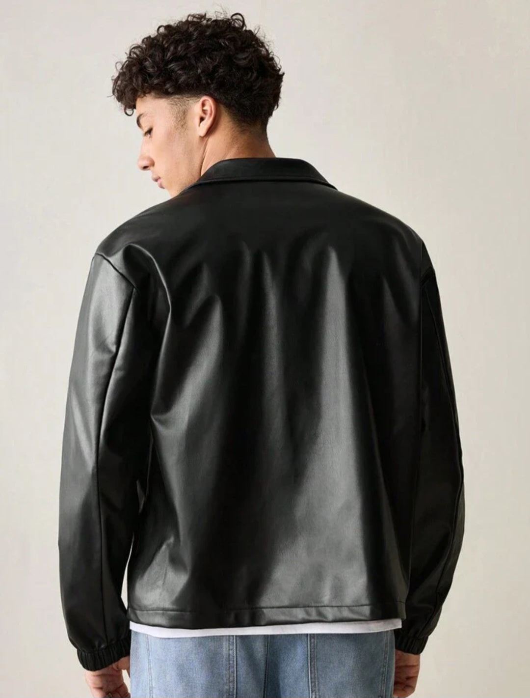 Casual Leather Jacket Streetwear For Exowear