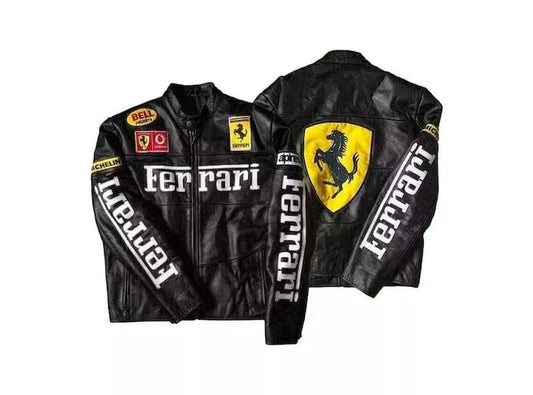 Black Farrari Racing Jacket and Vintage Unique by Exowear