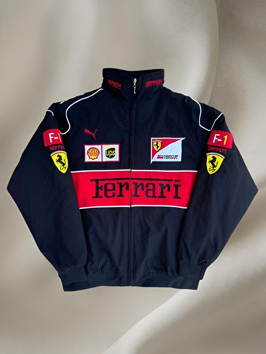 Black Farrari F1 Unisex Racing Jacket by Exowear