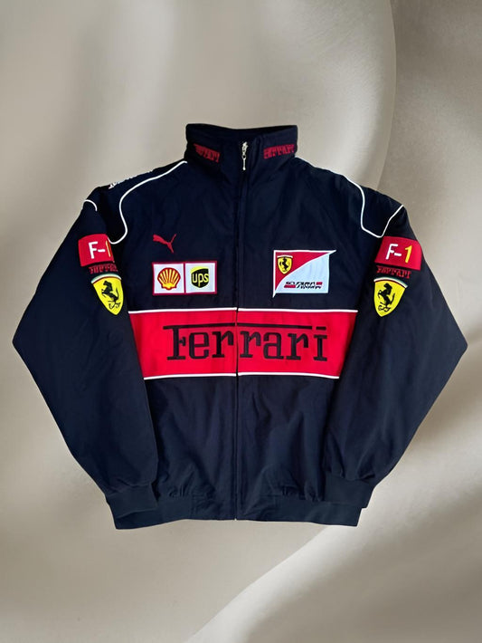 Black Farrari F1 Unisex Racing Jacket by Exowear