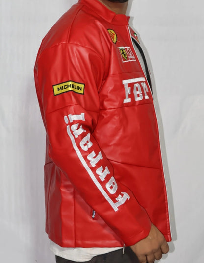 Red Ferrari Racing Jacket: Elevate Your Style with Motorsport Heritage