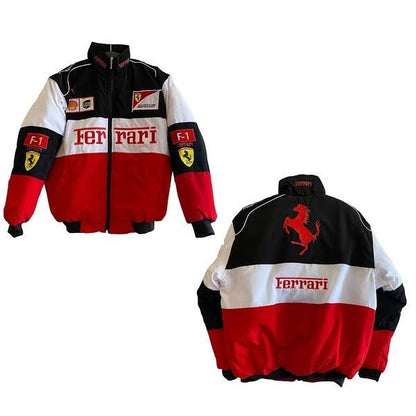 Ferrari racing jacket in Tri-colour.
